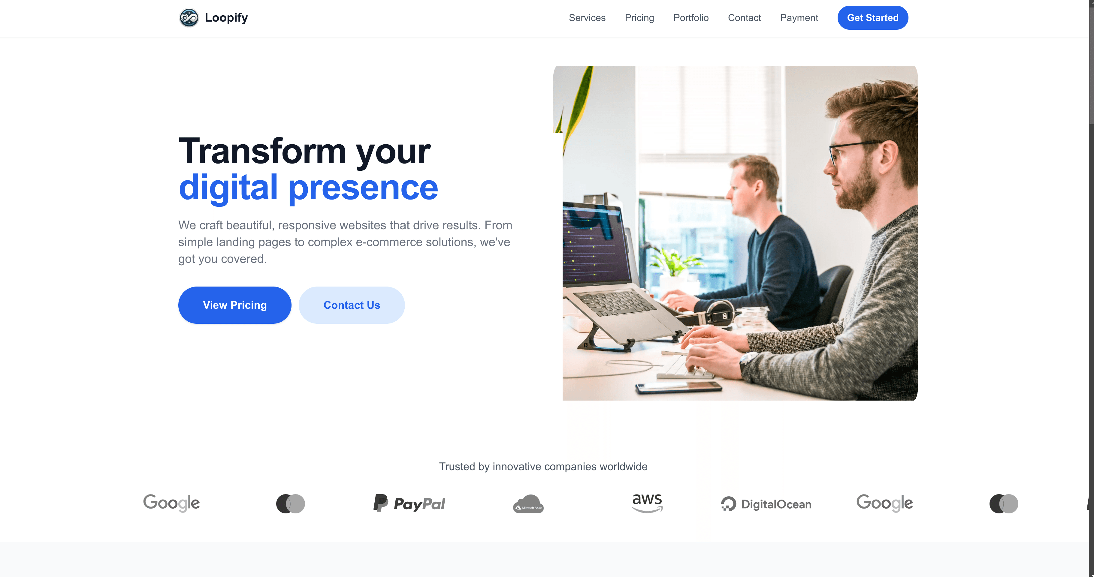 Loopify project screenshot